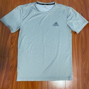 Adidas Climalite Mens Small Grey T Shirt